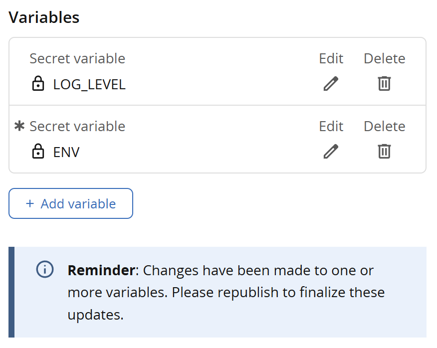 Screenshot showing the reminder to restart the application after saving changes in the Posit Connect Workbench